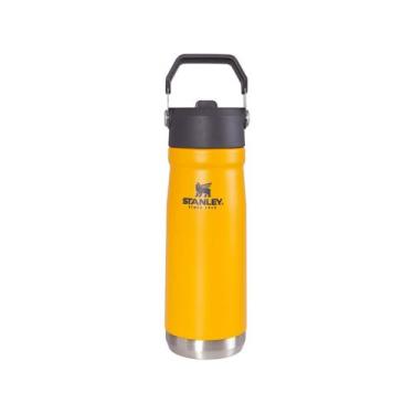 Imagem de Garrafa Térmica Amarela Flip Straw Stanley 651ml, 650ml, Amarelo