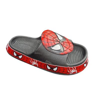 Imagem de Chinelo Nuvem Infantil Masculino Luana Rosa, Homem aranha, 26/27