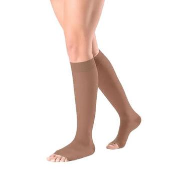 Imagem de Meia 3/4 782 20-30 normal pé aberto canela ever sheer nude - sigvaris 