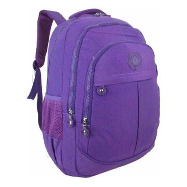 Imagem de Mochila Feminina Resistente Tactel Impermeável Forrada Escolar Faculda