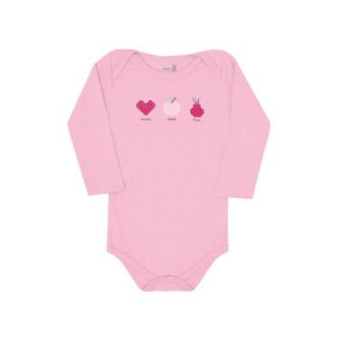 Imagem de Body bebê Manga Longa menina Kiko Ref 11268, P, Lilás