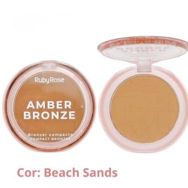 Imagem de Bronzer Compacto Amber Bronze da Ruby Rose Contorno Perfeito, Beach sa