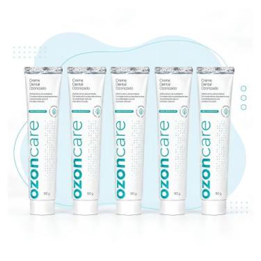 Imagem de Kit 5 Ozoncare Creme Dental Vegano 90g Ozonizado