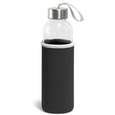 Imagem de Garrafa Squeeze de Vidro 520ml com Capa Protetora em Neoprene Soft Top
