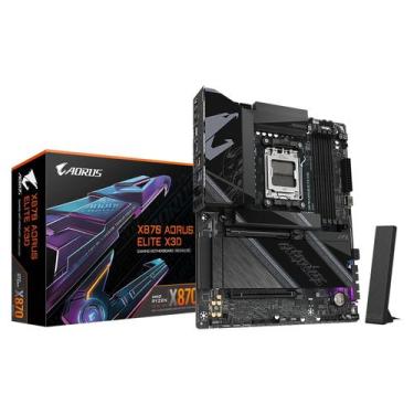 Imagem de Placa Mãe Gigabyte X870 Aorus Elite X3D DDR5 Socket AMD X870 Chipset A