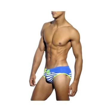 Imagem de Cuecas De Banho Masculinas Sensuais Com Enchimento Push-up, Respirávei