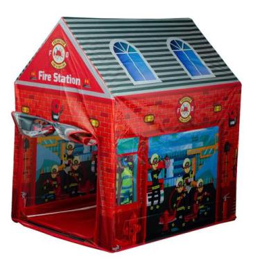 Imagem de Barraca Infantil Toca Bombeiro Vermelho Menino Com Inmetro - Importway