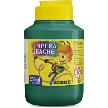 Imagem de Tinta Guache 250ML Verde Bandeira Pacote com 3 - Acrilex
