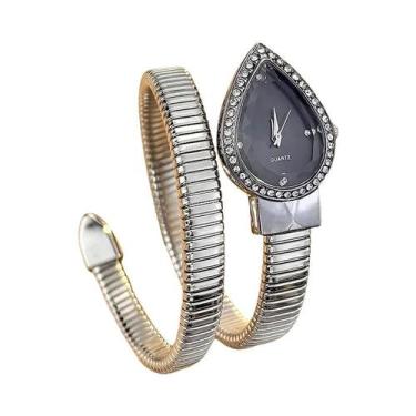 Imagem de Relógio Elegante Feminino com Design de Gota d'Água e Pulseira em Form
