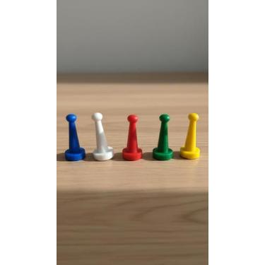 Imagem de Kit 120 Pinos Peões Coloridos Para Jogo De Tabuleiro - Congratulations