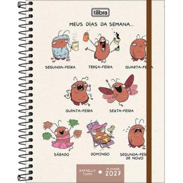 Imagem de Agenda Espiral Rafa Tuma Planner 2027 M7 Tilibra, Unico, Unico