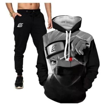 Imagem de Conjunto de moleton blusa masculino sublimado + calça agasalho  - M.M 