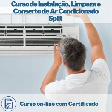Imagem de Curso on-line de Instalação, Limpeza e Conserto de Ar Condicionado Split com Certificado