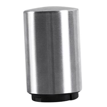 Imagem de Abridor automático de garrafas de cerveja com apanhador magnético de tampa, aço inoxidável, prata