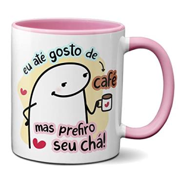Imagem de Caneca Flork Namorados Até Gosto De Café Mas Prefiro Seu Chá (Rosa)