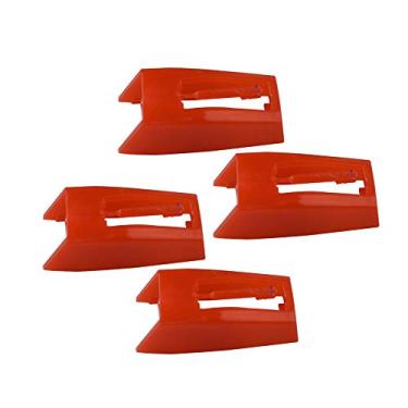 Imagem de Agulha de reposição para toca-discos NP1 NP6 Stylus compatível com Ion Max LP Classic LP Archive Crosley CR8005D Jenson 1byone Vinyl Record LPplayer Phonograph - Pacote com 4 (ABS - Vermelho)