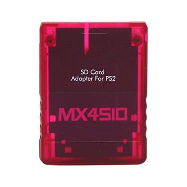Imagem de Adaptador de cartão SD MX4SIO SIO2SD para PS2, expansão de cartão de memória para leitor de cartão de memória de substituição SIO para console PS2 Fat (vermelho)