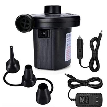 Imagem de Bomba de ar de colchão de ar para infláveis Blow up Piscina Jangada Brinquedo de barco, bomba de ar elétrica de enchimento rápido para acampamento ao ar livre, almofadas infláveis, camas de colchão de ar, barcos, anel de natação (AC/DC 50W)