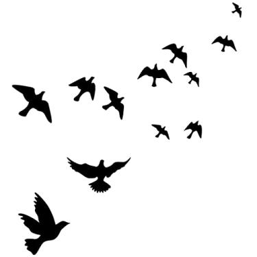 Imagem de Adesivo de parede em vinil removível MLM Flying High to Sky 3D criativo DIY removível decalque mural decoração arte