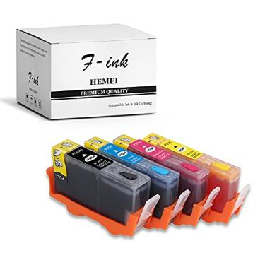 Imagem de Cartucho de tinta recarregável completo F-INK para HP 564 564XL tinta, funciona com Deskjet 3070A 3522 3526 Photosmart 5510 5511 5514 5515 5522 6510 b109a b109n b11 b209a b210a impressora