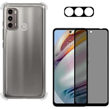 Imagem de Capa Capinha Anti Impacto, Película Privacidade Anti Espionagem e Película Proteção Da Lente Da Câmera Compatível Com Moto G40 - (Hard Glass Store)