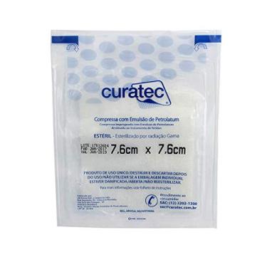 Imagem de Compressa de Emulsão de Petrolatum Curatec 7,6cmX7,6cm- Kit c/50 unidades