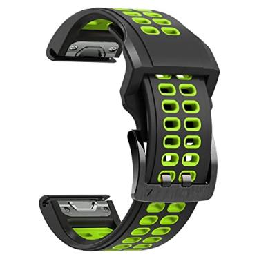 Imagem de WIKUNA Pulseiras de relógio inteligente de 22 mm para Garmin Fenix7 Instinct Fenix 5 5Plus 6 6Pro 935 945 Pulseira de liberação rápida Pulseira esportiva Correa (Cor: Fivela dupla A, Tamanho: 22mm de largura)