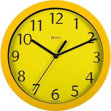 Imagem de Relógio Parede Alumínio 24,5 Cm Amarelo Pantone 6718 - Herweg