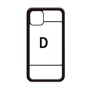 Imagem de Capa de teclado com símbolo D para iPhone 11 Pro Max para Apple Mobile Case Shell