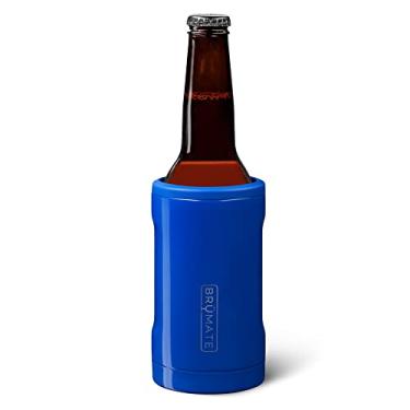 Imagem de BrüMate Hopsulator Bott'l Cooler térmico para garrafas de vidro padrão de 355 ml | Suporte de bebida de aço inoxidável isolado para garrafa de vidro para cerveja e refrigerante (azul royal)