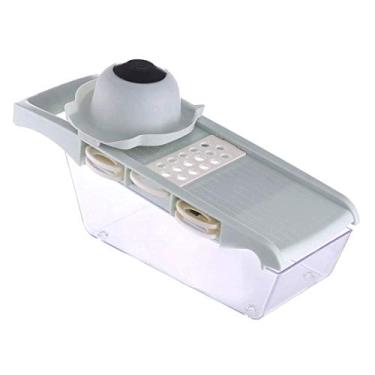 Imagem de fatiador de frutas e vegetais, cortador de frutas picador multifuncional, mandolina profissional de aço inoxidável, melhor para fatiar alimentos, frutas e vegetais