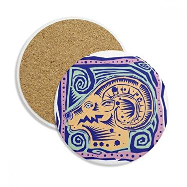 Imagem de Constellation Capricórnio México Caneca porta-copos com gravação, pedra absorvente de mesa