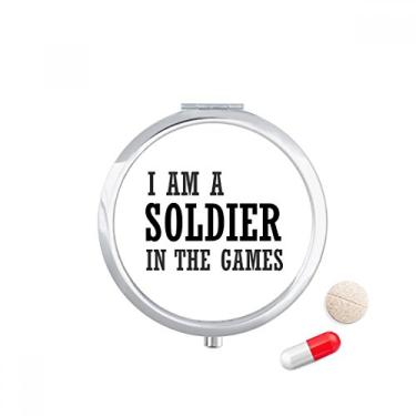 Imagem de Porta-comprimidos I Am A Soldier in The Games, caixa de armazenamento de remédios
