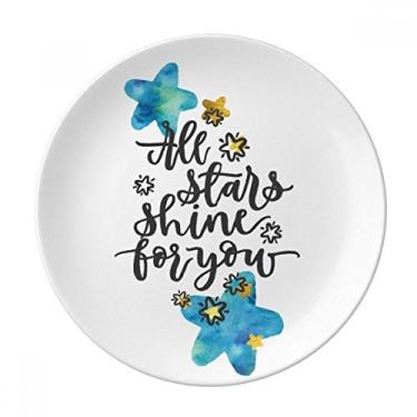 Imagem de All Stars Shine To You Placa decorativa de porcelana Salver Prato de jantar