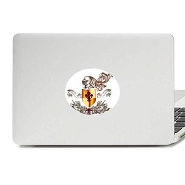 Imagem de Emblema medievais de vinil com emblema de armadura de cavaleiros da Europa, adesivo para notebook e notebook