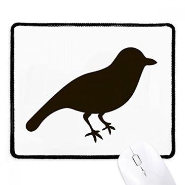 Imagem de Black Sparrow Mousepad Animal Portrayal Tapete de borracha para jogos