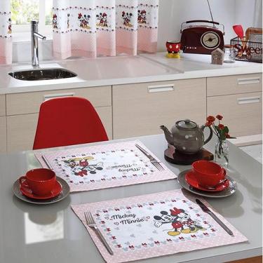 Imagem de Kit Enxoval Cozinha Mickey Minnie Rosa 21 Itens - Disney