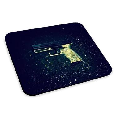 Imagem de Mouse Pad Games Fps Jogo De Tiro Mousepad Pistola Branca