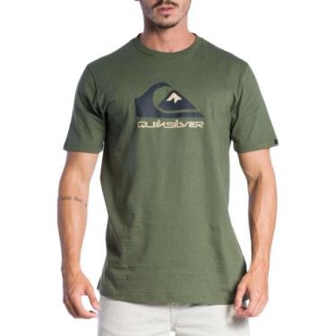 Imagem de Camiseta Quiksilver Full Logo Sm24 Masculina Verde Militar
