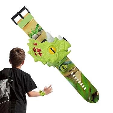 Imagem de Relógios eletrônicos de dinossauros - 24 Padrões Lanterna Relógios Brinquedo Eletrônico,Tocha com padrão de dinossauro brinquedos educativos presente para crianças Buniq