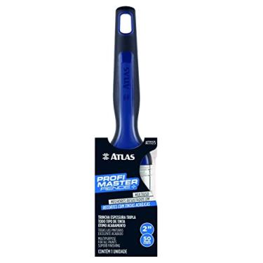 Imagem de Atlas - Trincha para Pintura Profimaster de Expessura Tripla de 2 Polegadas e Cabo Alongado, Cor Azul