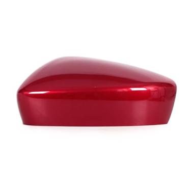 Imagem de JESYMBX Para Mazda 3 Axela M3 2017-2019 Tampa do espelho lateral da porta da asa da casa exterior tampa do espelho retrovisor esquerdo vermelho