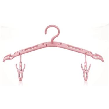 Imagem de 旅行折叠衣架便携衣架旅游出差衣架带夹子Travel Folding Hanger Portable Hanger Travel Hanger with Clip/96/158