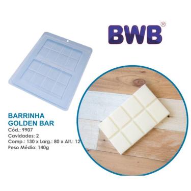 Imagem de Forma simples barrinha Golden Bar pascoa bwb 9907 Tradicional Chocolate