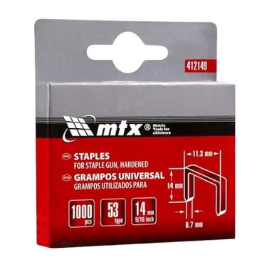 Imagem de MTX Grampos 14 Mm Temperado Para Grampeadores Tipo 53 1000