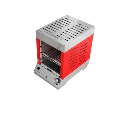 Imagem de Churrasqueira a gás portátil Vertical Dinoxx Flame GLP VERMELHA Inox