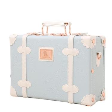 Imagem de FORAO Bagagem de Viagem 2022 Nova Mala Feminina Pequena Caixa de Senha Leve Capa de Carrinho Universal de Embarque de Rodas Mala Infantil Mala de 18 polegadas (Cor: Auburn, Tamanho: 18 polegadas)