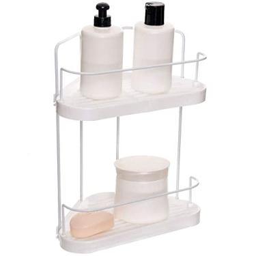 Imagem de Prateleira Cantoneira Dupla Wave, Metaltru, Branco com Branco