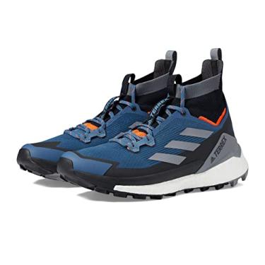 Imagem de adidas Terrex Free Hiker 2 Tênis de caminhada masculino, azul, tamanho 42, Wonder Steel/Cinza Três/Legend Ink, 42
