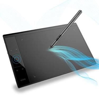 Imagem de Tablet de desenho gráfico, bloco de desenho digital VEIKK A30, 25 x 15 cm, com 4 teclas de toque e um touch pad, suporte para Mac, Wins, Linux e sistema operacional Android